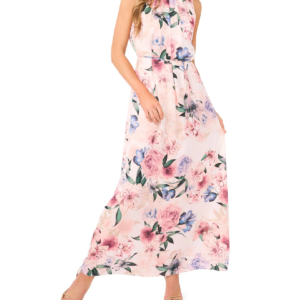 Bow Tie Sleeveless Maxi Dress