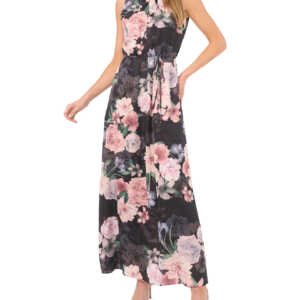 Bow Tie Sleeveless Maxi Dress