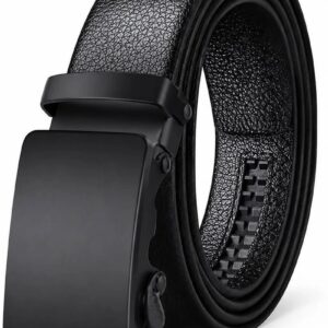 Stylife Men Black Leather Belt